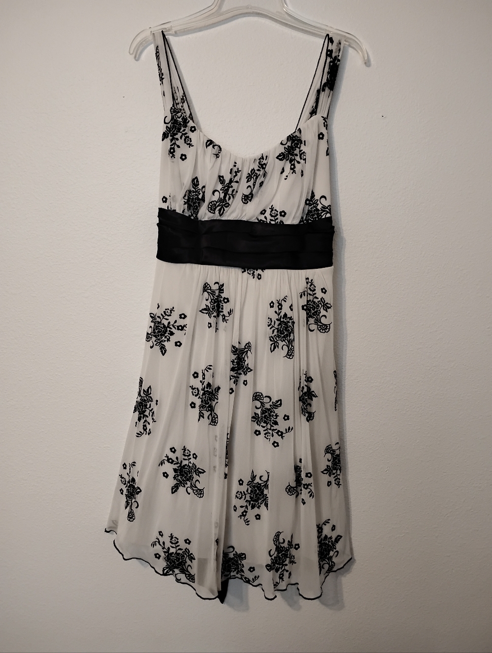 TRIXXI Y2K Prom Whimsygoth Floral Spaghetti Strap Sheer Dress